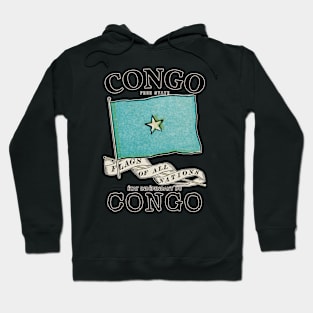 Vintage Flag of Congo Hoodie